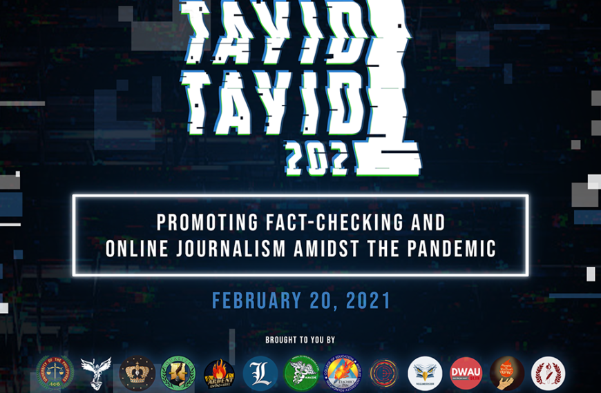 Hamon sa pagtitiyak at pagbabago: Pagsuri sa impormasyon at digital journalism, itinampok sa Tayid Tayid 2021