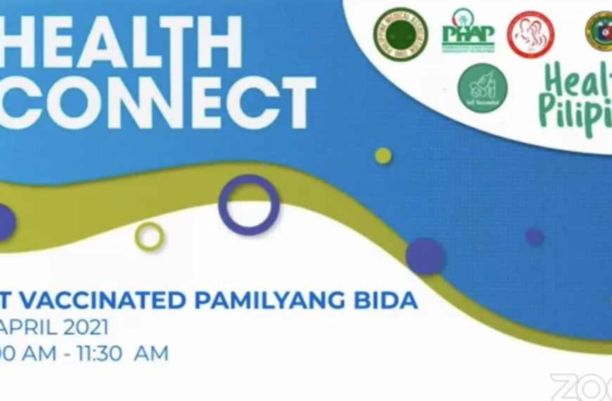 Daan tungo sa muling pagsasama-sama: Kahalagahan ng bakuna, binusisi sa Health Connect: Get Vaccinated Pamilyang Bida Forum