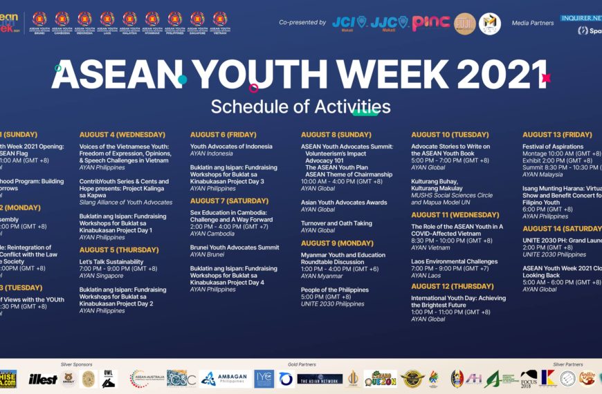 Iba’t ibang suliranin sa Timog-Silangang Asya, binigyang-pansin sa ASEAN Youth Week 2021