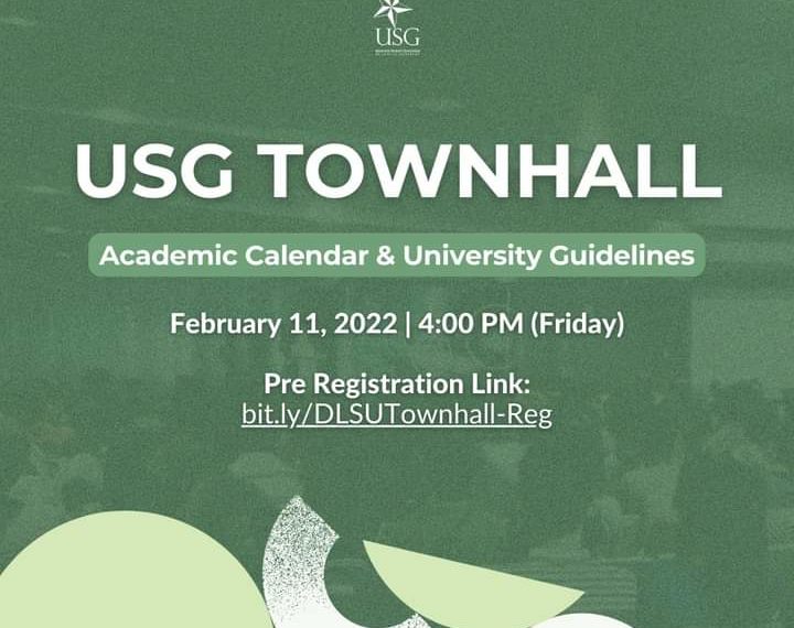 Mga pagbabago sa academic calendar ng DLSU, inilatag sa USG Town Hall Session