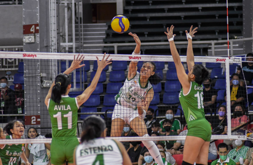 Lady Spikers, inapula ang pag-alab ng Lady Blazers sa Shakey’s Super League!