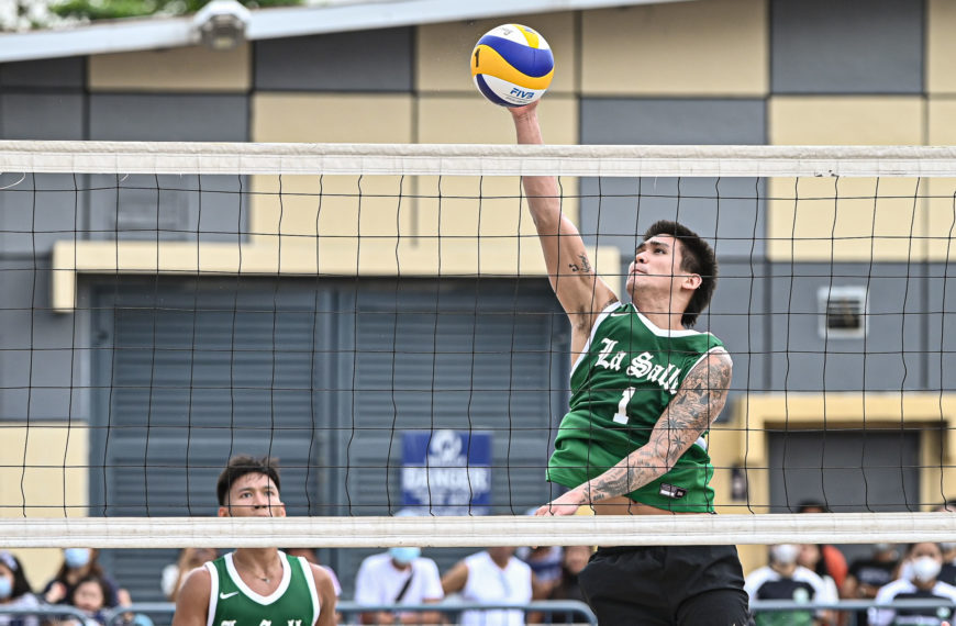 Green Spikers, sumubsob sa ikalawang araw ng UAAP Season 85 Men’s Beach Volleyball Tournament