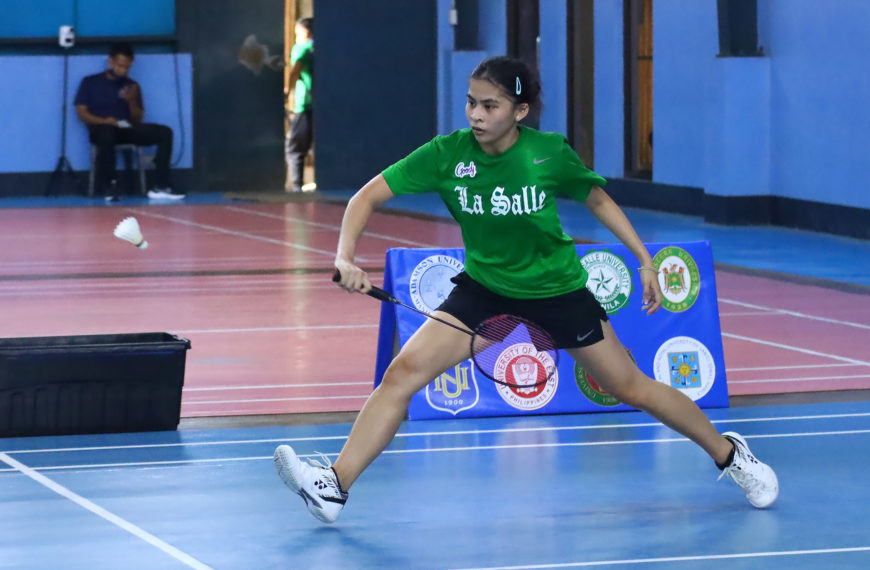 Green Shuttlers, sinunggaban ang Soaring Falcons; Lady Shuttlers, pumalya sa Blue Eagles