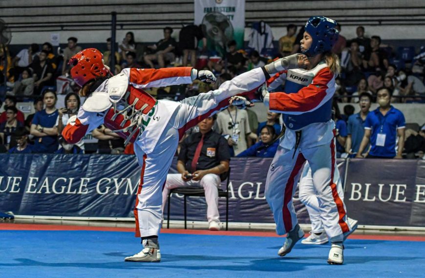 Green at Lady Jins, nagpakitang-gilas sa unang araw ng UAAP S85 Taekwondo Kyorugi Tournament!