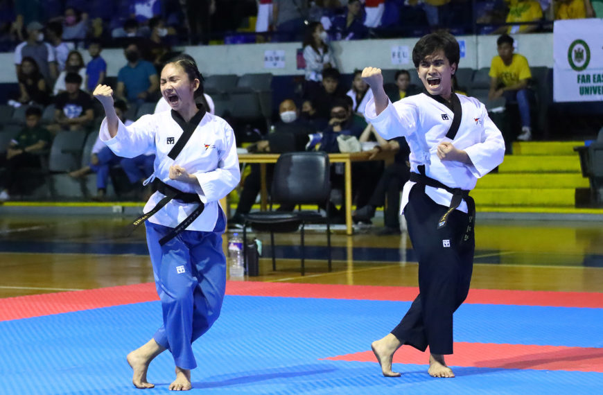 Green at Lady Jins, lumapag sa ikaapat na puwesto ng UAAP Season 85 Taekwondo Poomsae Championships