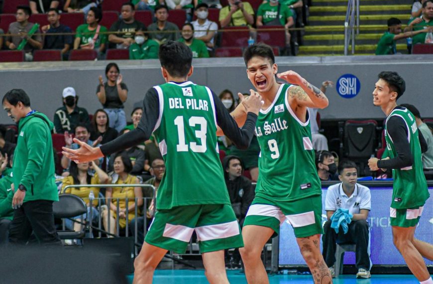 Pag-alab ng dugong berde: DLSU Green Spikers, dinomina ang puwersa ng UP Fighting Maroons!