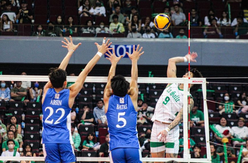 Green Spikers, natalisod sa kapit ng Blue Eagles!