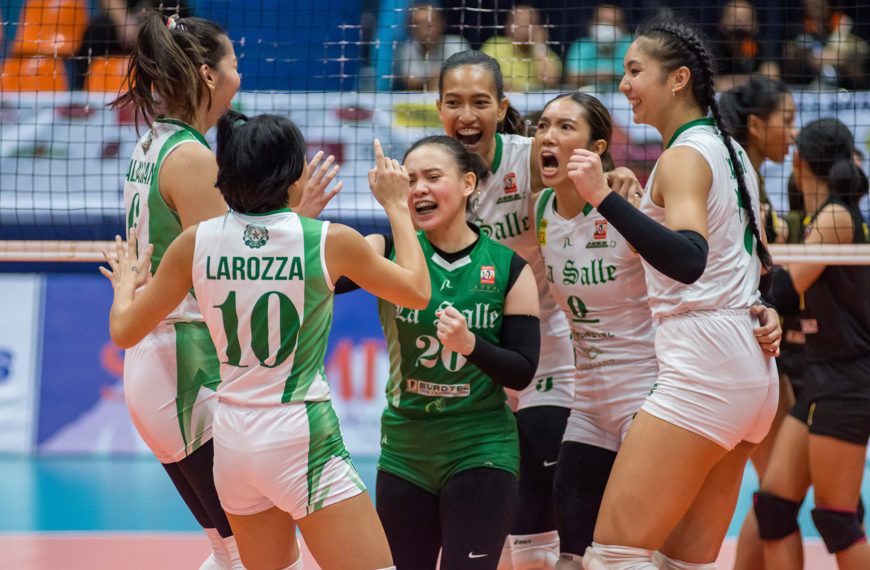 Lady Spikers, sinelyuhan ang puwesto sa finals ng Shakey’s Super League!