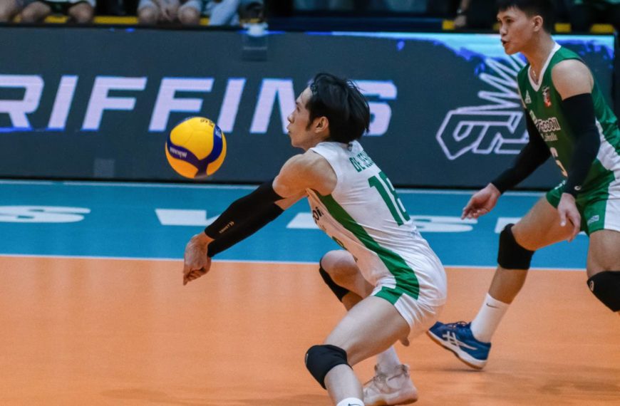 Buena manong tagumpay: Green Spikers, kinaladkad sa lusak ang Griffins