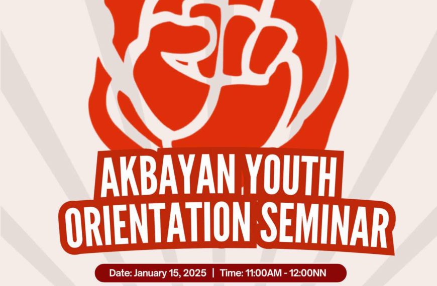 “Anong pag-asa ang bitbit mo?”: Akbayan Youth Orientation Seminar, pinalakas ang tinig ng mga kabataan tungo sa progresibong  pagbabago