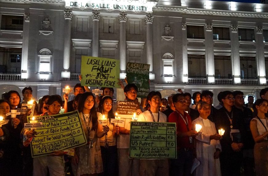 Mitsa para sa hustisya: DLSU, nakibahagi sa One Taft Candle Lighting and Prayer for the Nation