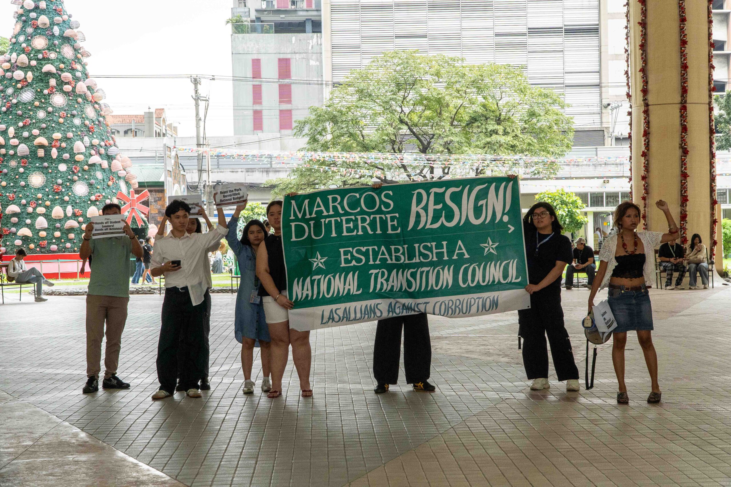 First Day Fight Lightning Rally ng Lasallians Against Corruption, ipinatigil ng SDFO