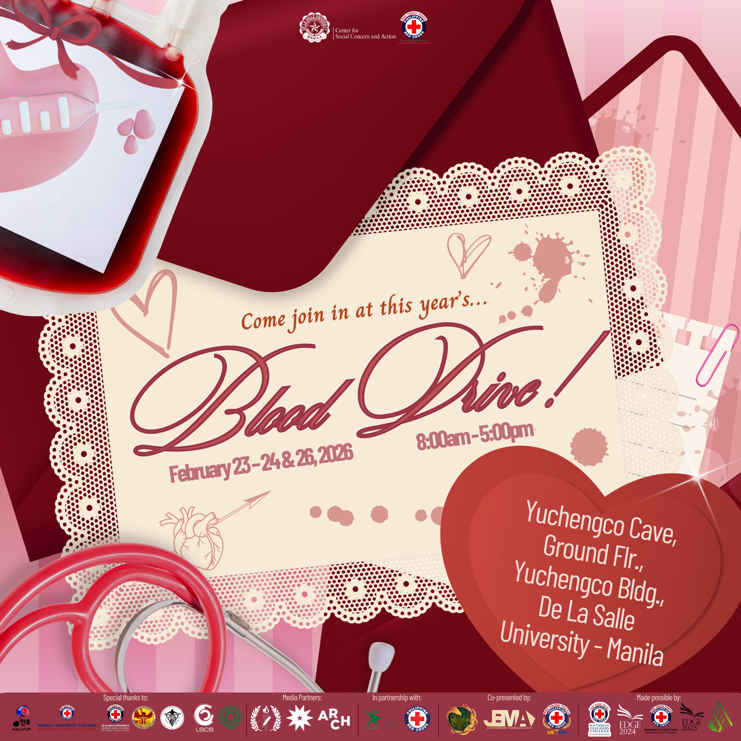 Read more about the article Tipo ng Pag-asa: Pagdaloy ng malasakit sa DLSU-RCYC Blood Drive 2026