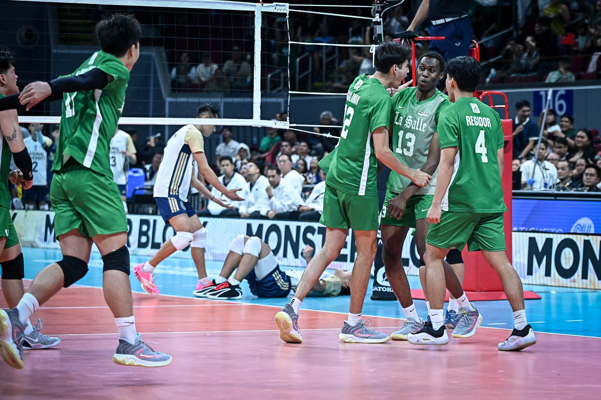 Green Spikers, sinindak ang Bulldogs sa pagtatapos ng unang yugto ng UAAP Men’s Volleyball Tournament